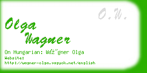 olga wagner business card